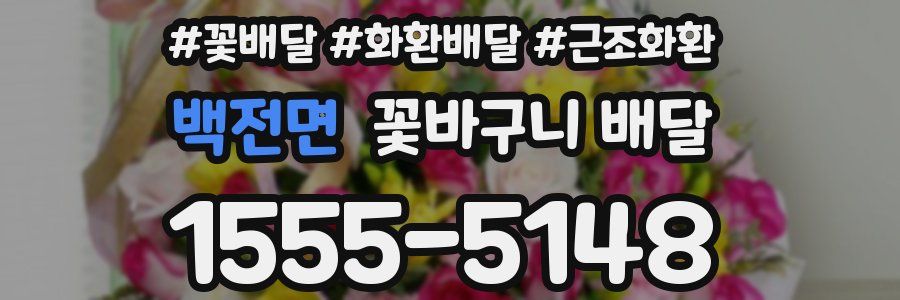 백전면 꽃바구니 배달