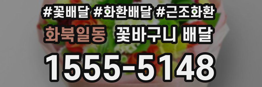 화북일동 꽃바구니 배달