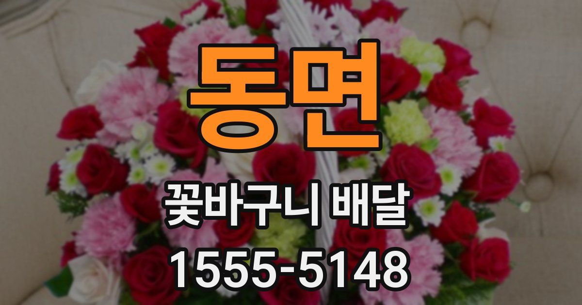 동면 꽃바구니 배달