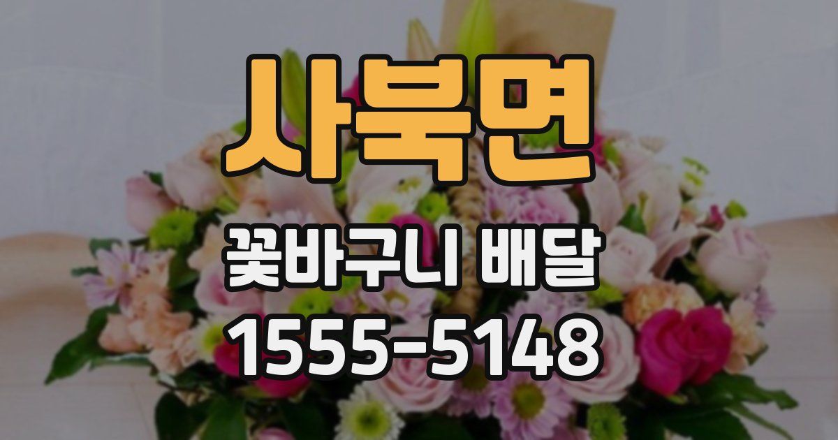 사북면 꽃바구니 배달