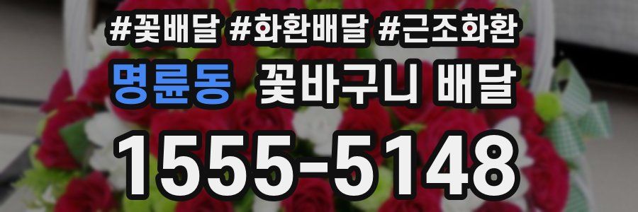 명륜동 꽃바구니 배달