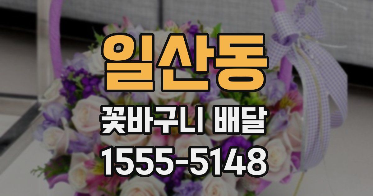 일산동 꽃바구니 배달