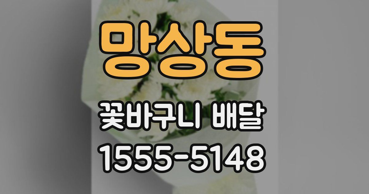 망상동 꽃바구니 배달