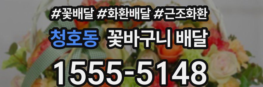 청호동 꽃바구니 배달