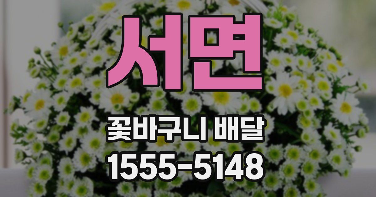 서면 꽃바구니 배달