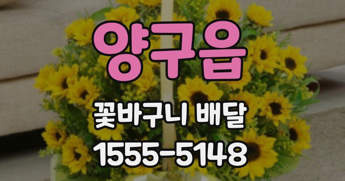 양구읍 꽃바구니 배달