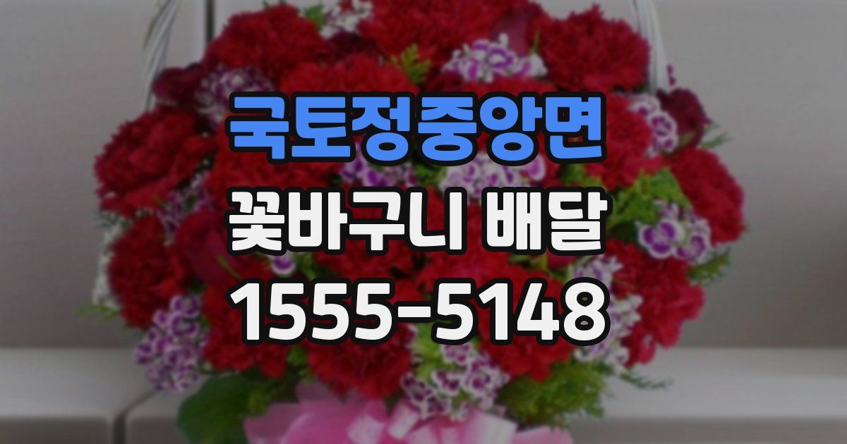 국토정중앙면 꽃바구니 배달