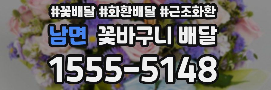 남면 꽃바구니 배달