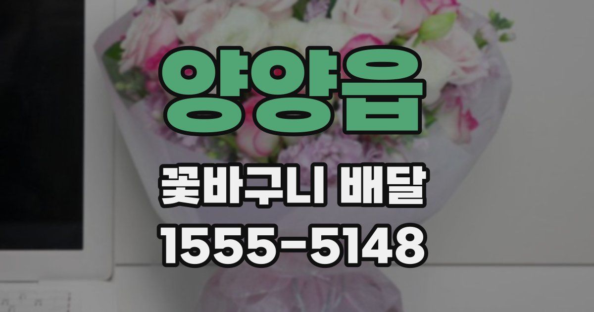양양읍 꽃바구니 배달