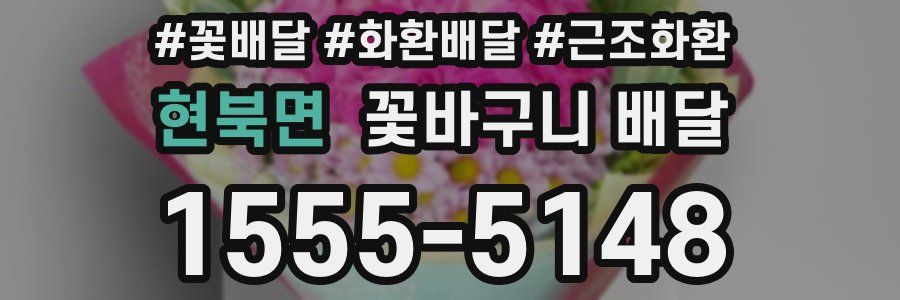 현북면 꽃바구니 배달