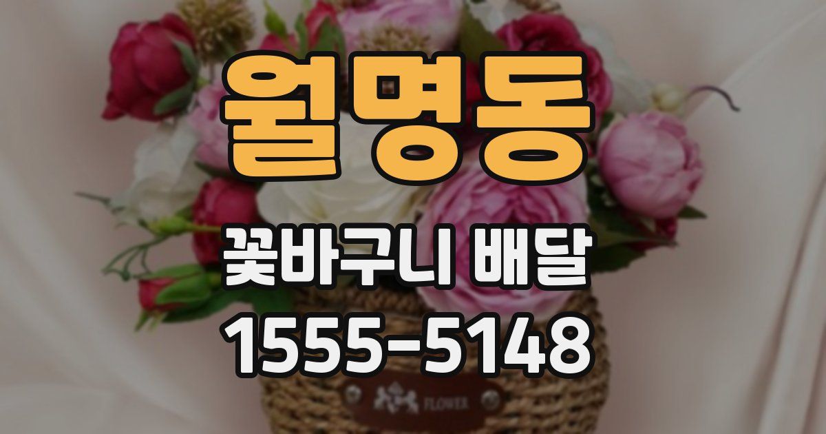월명동 꽃바구니 배달