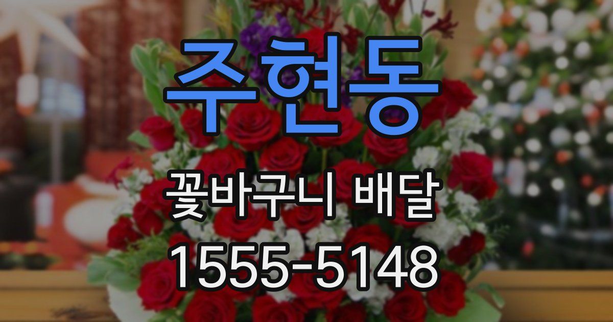 주현동 꽃바구니 배달