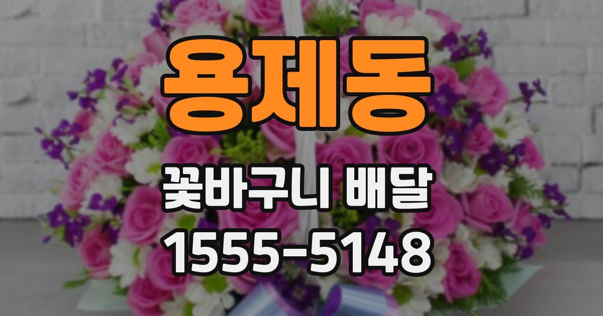 용제동 꽃바구니 배달