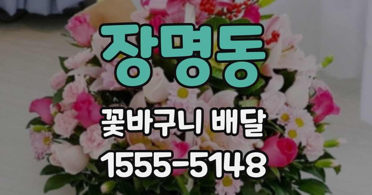 장명동 꽃바구니 배달