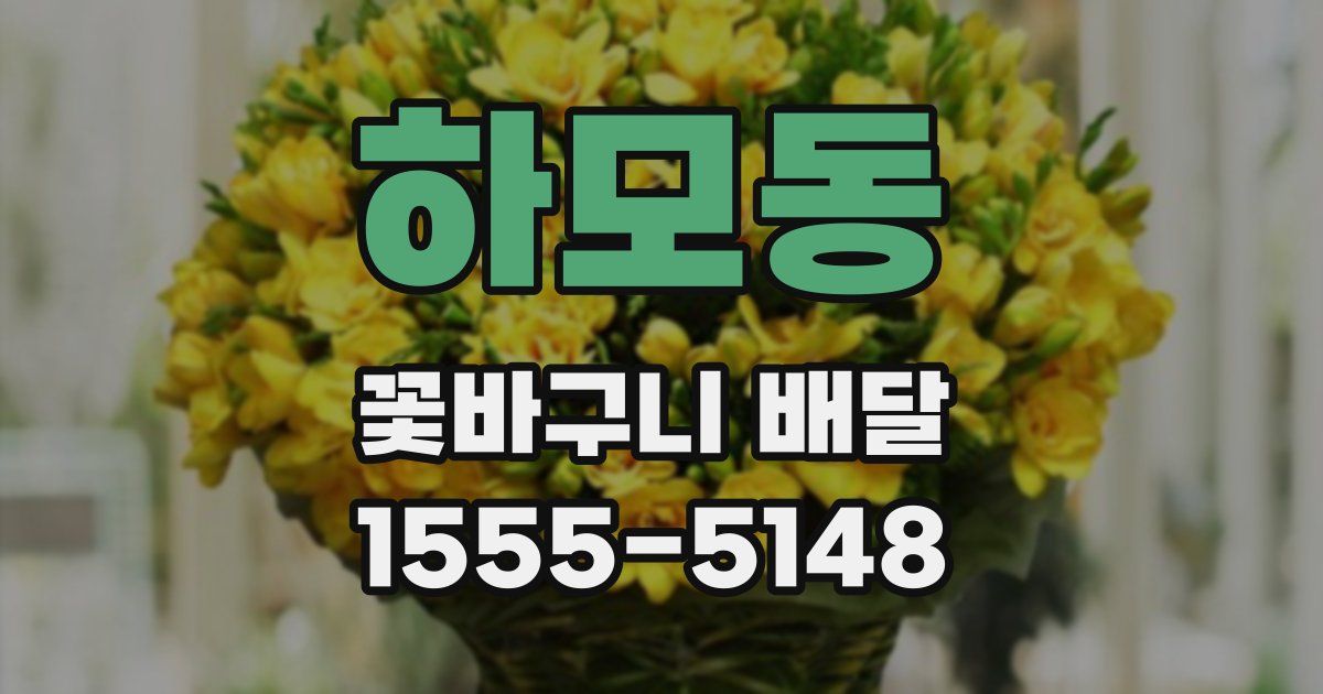 하모동 꽃바구니 배달