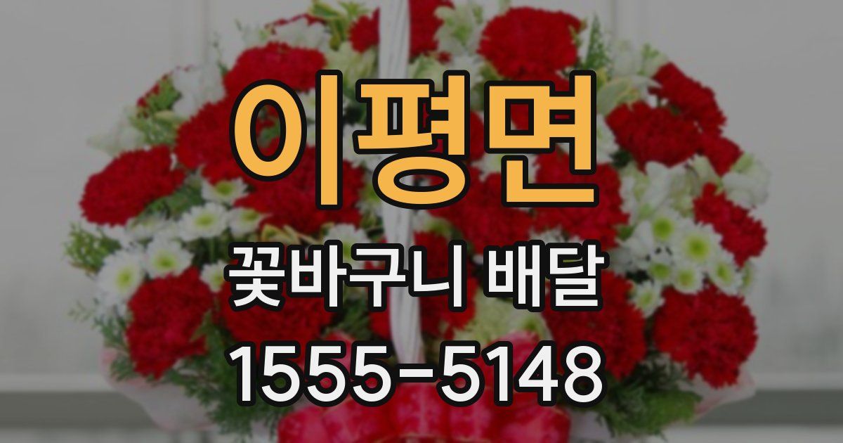 이평면 꽃바구니 배달