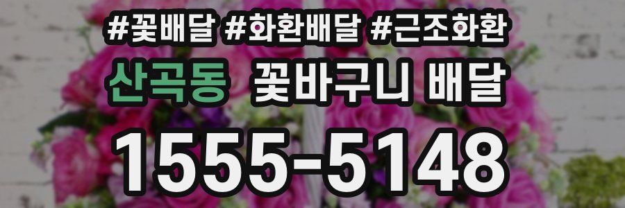 산곡동 꽃바구니 배달