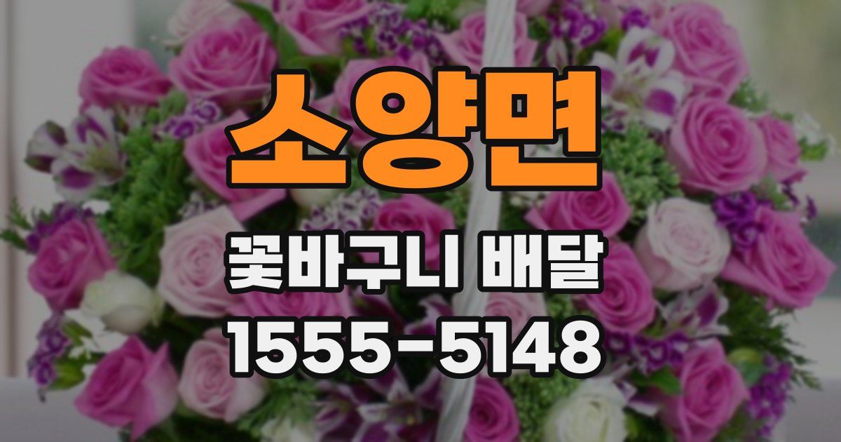 소양면 꽃바구니 배달