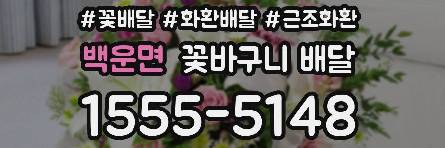 백운면 꽃바구니 배달
