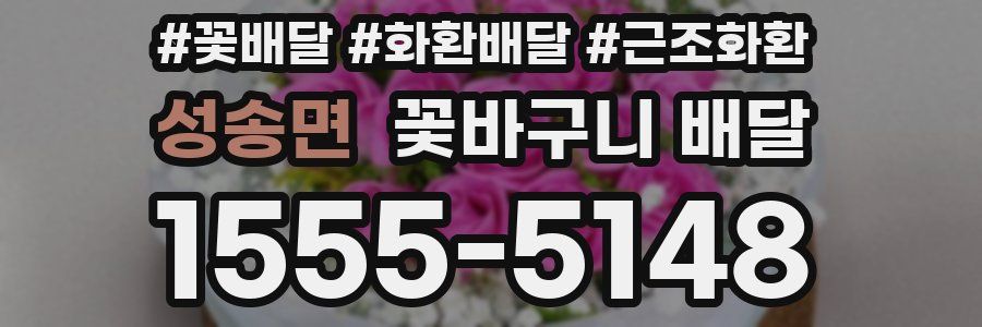 성송면 꽃바구니 배달