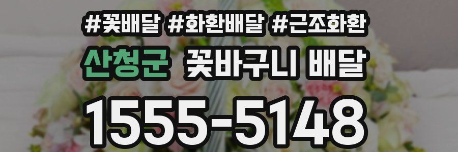 산청군 꽃바구니 배달
