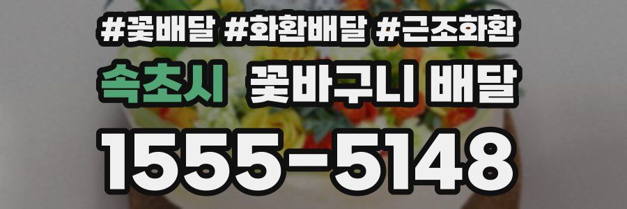 속초시 꽃바구니 배달
