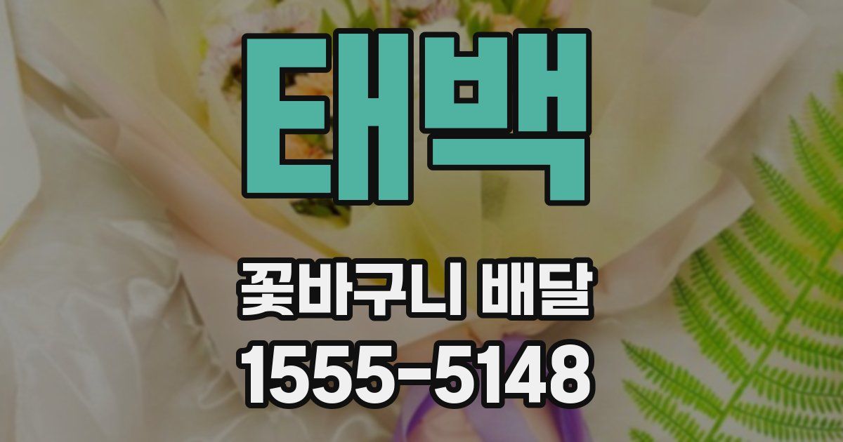 태백 꽃바구니 배달