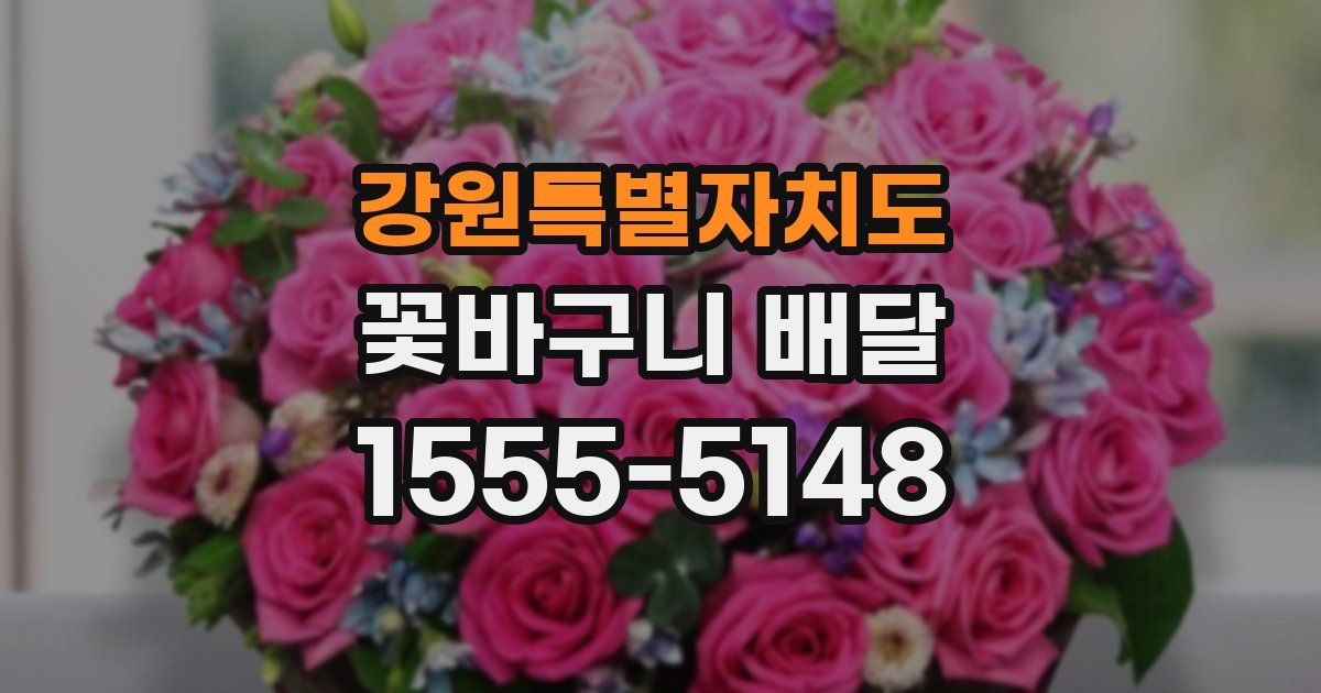 강원특별자치도 꽃바구니 배달