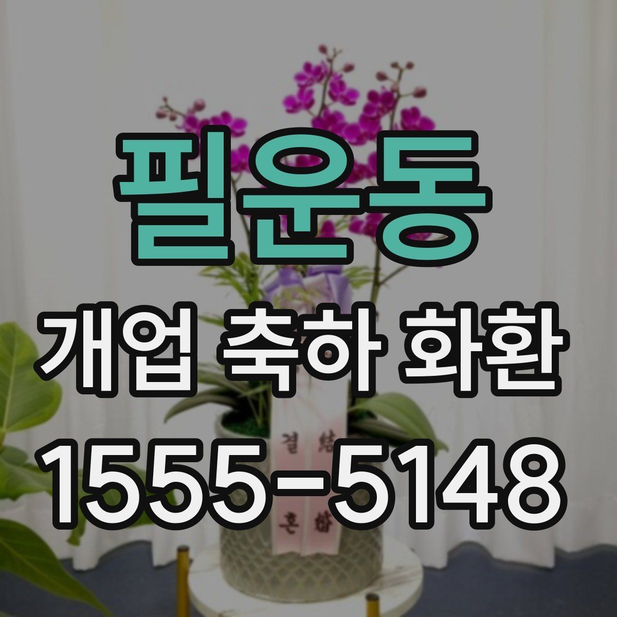 필운동 개업 축하 화환 리본 색상 선택 가이드