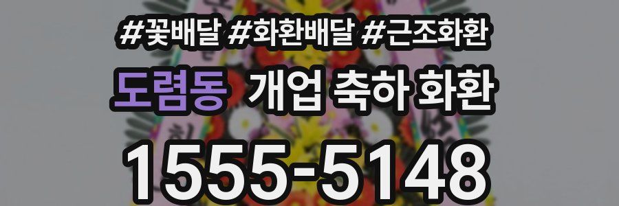 도렴동 개업 축하 화환