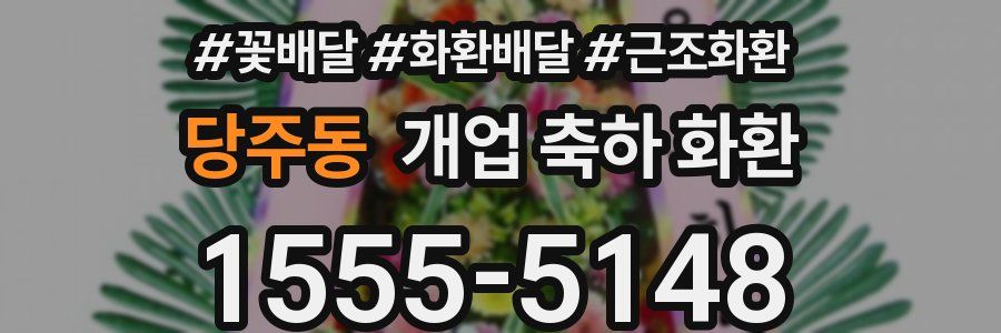 당주동 개업 축하 화환