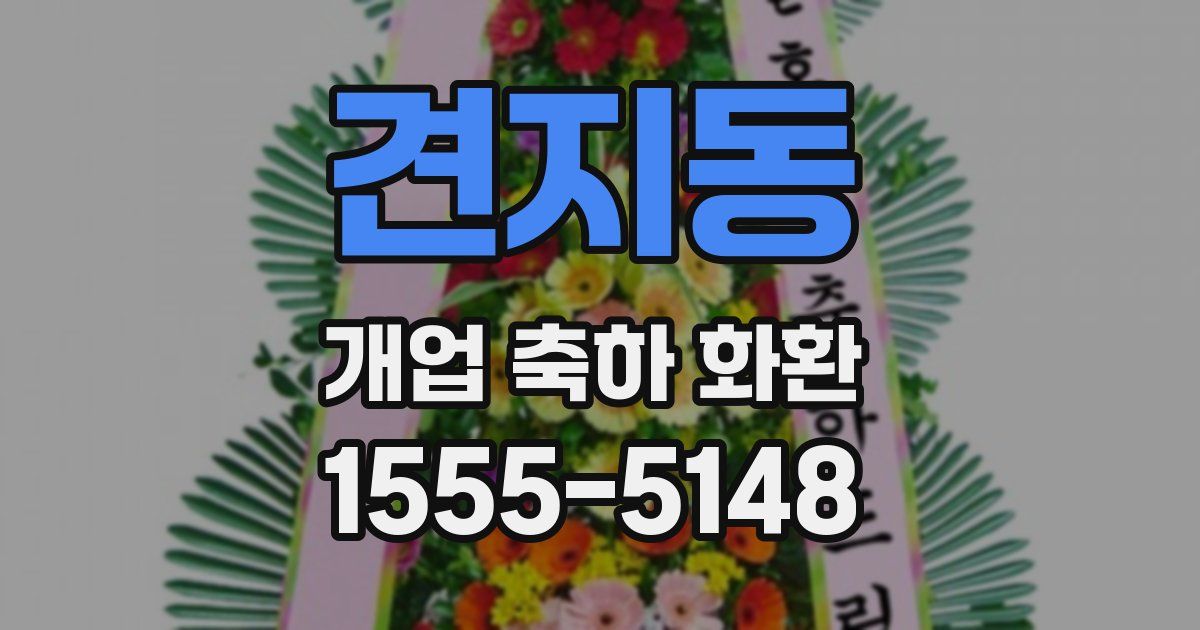 견지동 개업 축하 화환