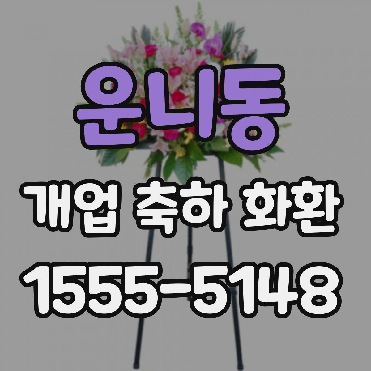 운니동 개업 축하 화환
