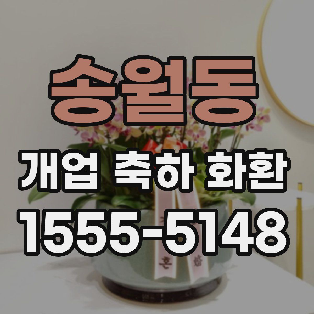 송월동 개업 축하 화환