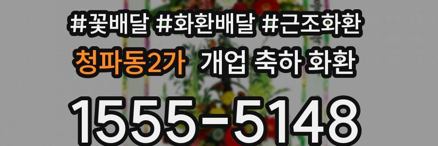 청파동2가 개업 축하 화환