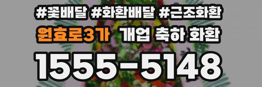 원효로3가 개업 축하 화환