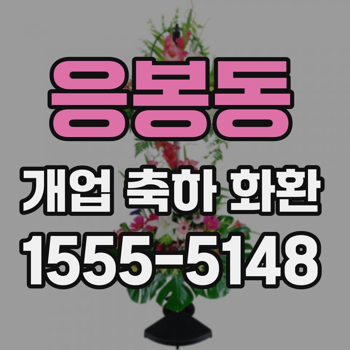 응봉동 개업 축하 화환