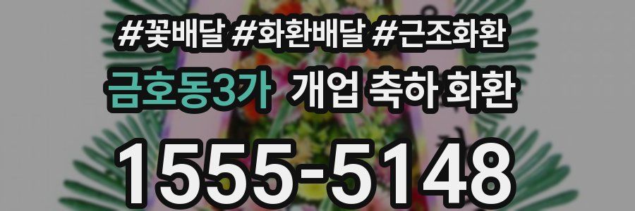금호동3가 개업 축하 화환