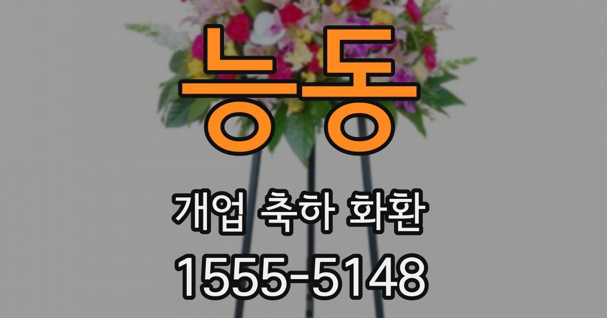 능동 개업 축하 화환
