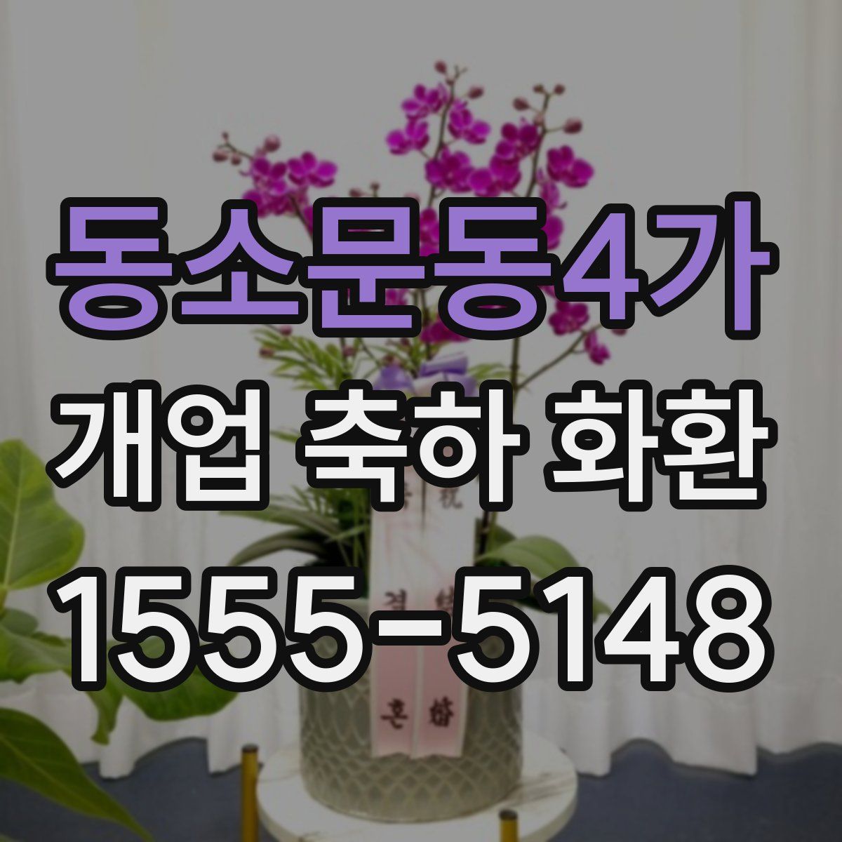 동소문동4가 개업 축하 화환