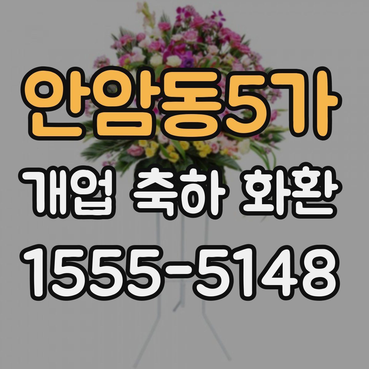 안암동5가 개업 축하 화환 매장 이전 오픈에도 어울리는 구성