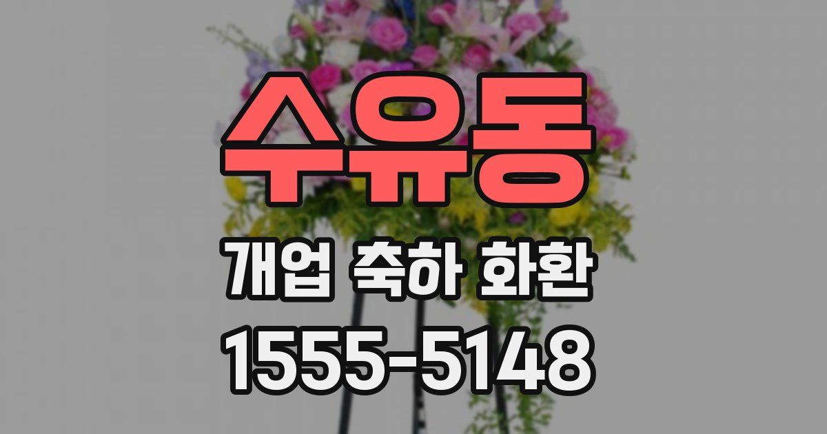 수유동 개업 축하 화환