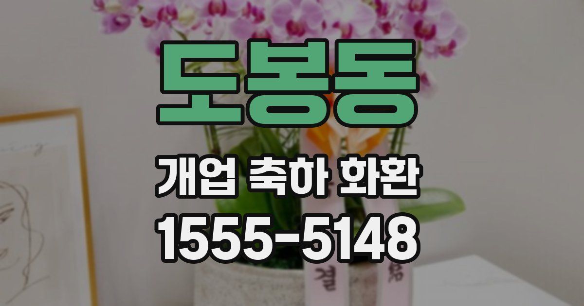 도봉동 개업 축하 화환