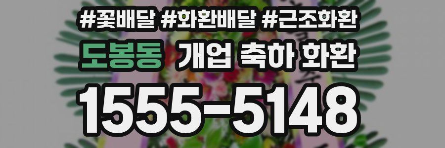 도봉동 개업 축하 화환