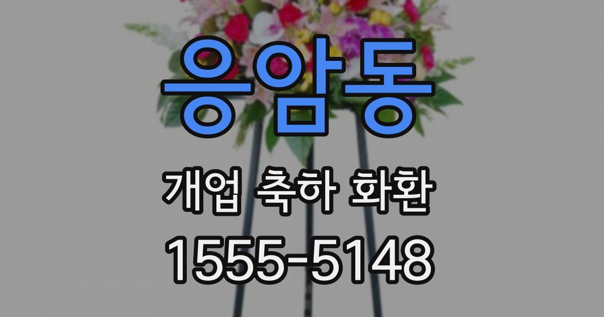 응암동 개업 축하 화환