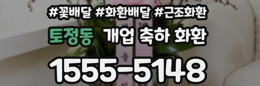 토정동 개업 축하 화환