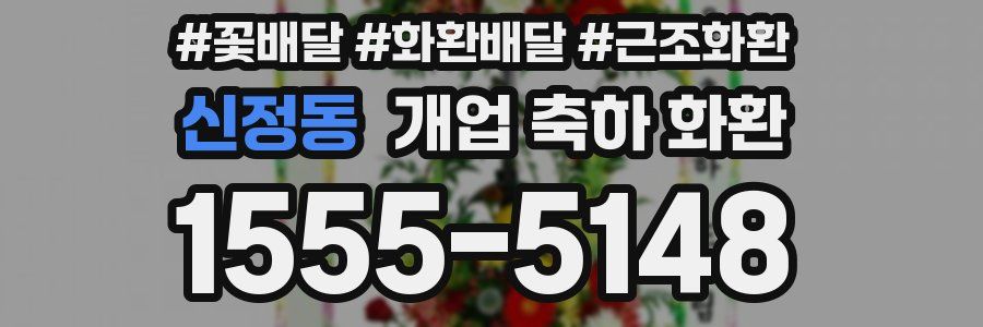 신정동 개업 축하 화환
