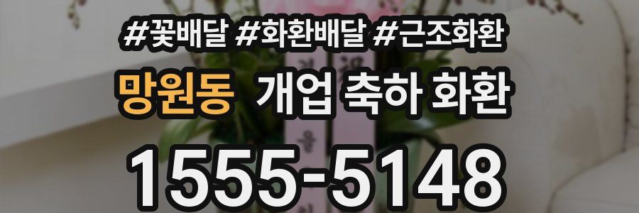망원동 개업 축하 화환