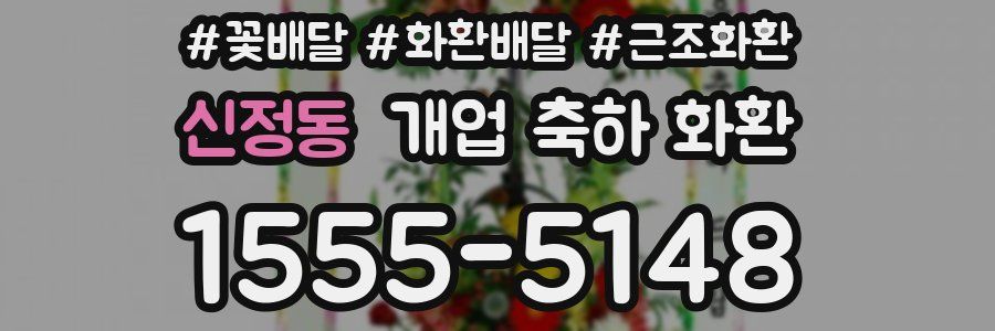 신정동 개업 축하 화환