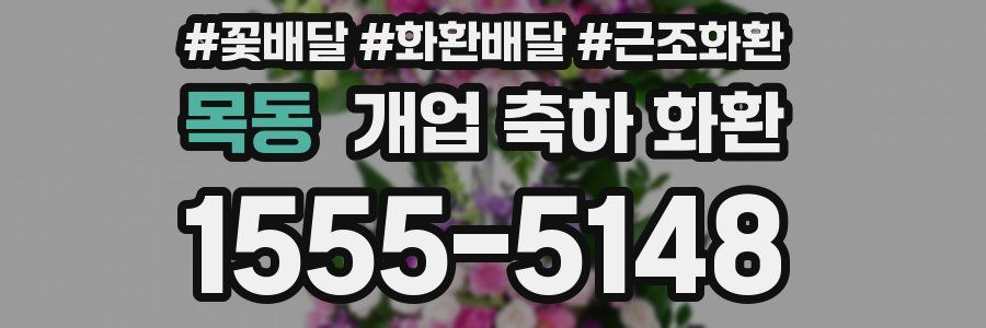 목동 개업 축하 화환